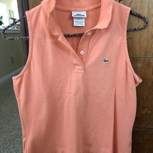 Lacoste Slim Fit Sleeveless Pique Polo Shirt